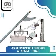 AS KETINTING PERAHU GX-160/200 UKURAN AS 20MM TEBAL - TOKOASMA