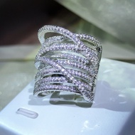 Selling Inlaid Fine Brick Exaggerated Creative Jewelry Cross-Border E-Commerce Live Supply 3.14