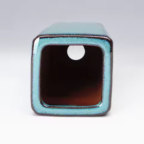 Purple Clay Flower Pot Succulents Pottery Thick Tall Vase With Drainage Hole For Indoor Outdoor Plan