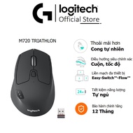 [Chính hãng] Chuột không dây bluetooth đa thiết bị Logitech M720 Triathlon - Làm việc với 3 máy tính