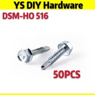 Self Drilling Screw DSM-HO 516 #10 x 5/8 / Skru Besi Bumbung / Skru Kuda Kuda ( 50 pcs )