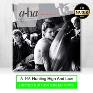 A-HA HUNTING HIGH AND LOW LIMITED EDITION GREEN VINYL LP RECORDS