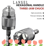 LANSEL1 Drill Chuck Adapter, 1/4 Inch 1.5-6.5mm Quick Change Chuck,  Self-Tightening Hexagonal Handl