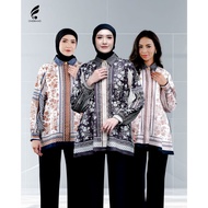 KEMEJA ONEBRANDHIJAB - FLAMOUR Women's Muslim Shirt | Ayesha Ayesha Ayesha | Printed Motif