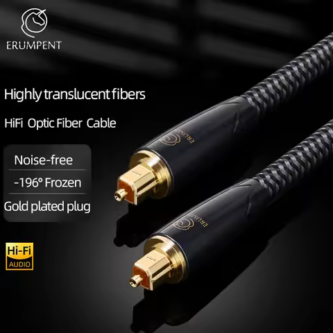 HiFi Digital Optical Fiber Cable Gold Plated Hi-end SPDIF Cable Dolby 5.1 7.1 for Amplifier DVD Play