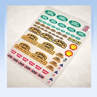 UV Transfer RC Crawler Stickers Land Rover Camel Trophy Vintage Decals Off-Road Decor