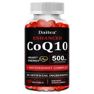 Daitea CoQ10 500mg Softgels Ultra CoQ10 - Bổ sung Coenzyme Q10 hấp thụ siêu cao - Bổ sung chống oxy