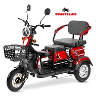 Ebike 3 Wheels Elektrik Basikal 3 Roda Electric Tricycle 3 Seats Electric Scooter 3 Wheels Orang Tua