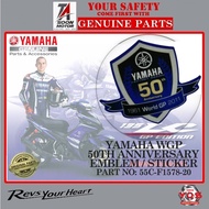 YAMAHA 50TH ANNIVERSARY WORLD GP EMBLEM / STICKER 50TH WGP / 135LC GP EDITION / LIMITED EDITION