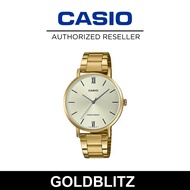 Casio LTP-VT01G-9B Gold tone Stainless Steel Band Simple Men's Watch