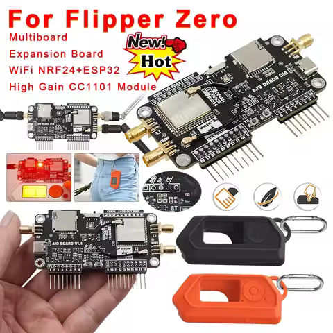 3in1 Multiboard For Flipper Zero Expansion Board 2.4G Module NRF Mousejacker WiFi NRF24+ESP32 Expans