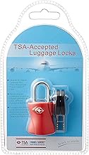 Shifle Padlock, TSA Lock, Key, Suitcase, Cylinder Lock, 2.2 inches (5.5 cm), Red, red, One Size