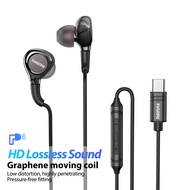 REMAX Earphone Stereo Earphone Type C Earphone Ip Wired Earphone Wired Bluetooth Earphone Bass Earfo