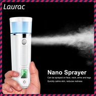 [Laurance] Nano Facial Mist Sprayer USB Rechargeable English Portable Mini Cool Mist Facial Steamer Mini Face Humidifier For Skin Care