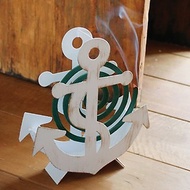 【SPICE】日本進口 造型蚊香盒- 白色船錨