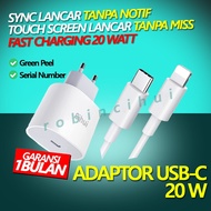 USB C TO IP CABLE + 20 W ADAPTOR (1 PACKAGE) 20 WATT FAST CHARGING By Cihui - IP CHARGER - IP DATA C