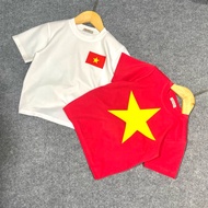 Yellow star island flag shirt 8-40kg for children
