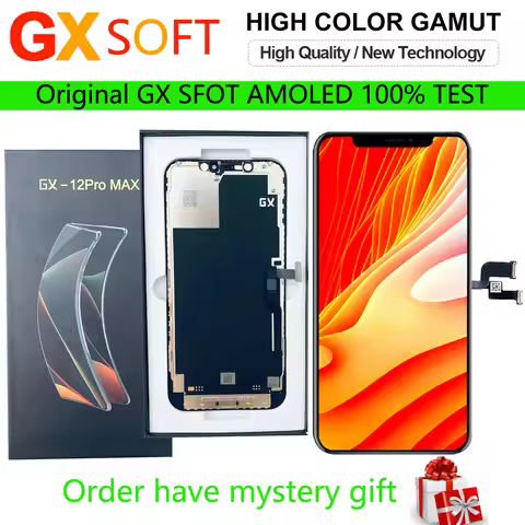 SOFT GX LCD Pantalla Display AMOLED For iPhone X XS XSMAX 12 12pro 12mini 13 11promax 12promax Digit