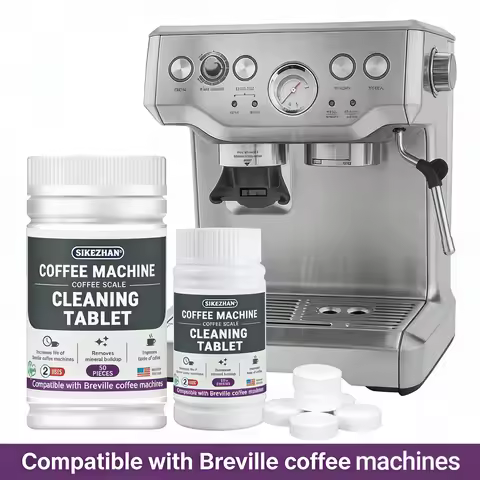 50 Count Espresso Machine Cleaning Tablets Compatible with Breville Barista Express, Pro, Touch, Ora