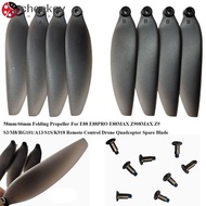 CHEEKOY Remote Control Drone Parts, Black Plastic Folding Propeller Blades, 58mm/66mm Universal Quad