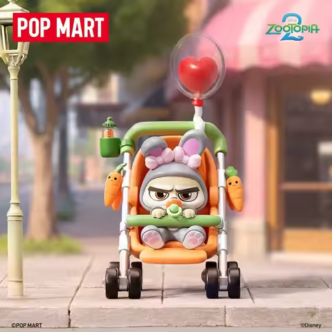 Popmart 100% Original and Genuine Zootopia Crazy Continuation Series Figurine Blind Box Ornament, Cu
