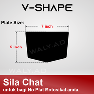 Number Plate Motor 2D Plate / No Plat Motor / Nombor Plate Motor (Tulisan Tanam Dalam) JPJ Font