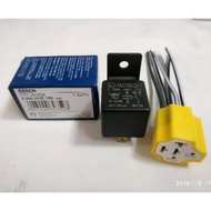 BOSCH RELAY 12V 20/ 30A 5 LEGS 87a BREAKER RELAY + 5 CABLE CERAMIC RELAY SOCKET