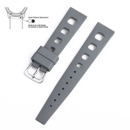 New Design Tropical Fluororuer Strap For Oris Seiko Citizen Quick Release Watch Band 20Mm FKM Tropic Strap Smart Watch Strap