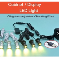 Dimmable USB Spotlight for Cabinet 10 in 1 Display Lighting