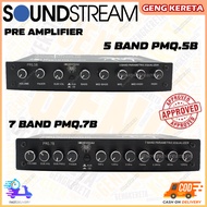 100% Original SOUNDSTREAM 5 Band PMQ.5B OR 7 Band PMQ.7B - Parametric Pre-Amp with Subwoofer Output