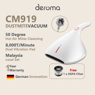 [Local Set] Deroma Deerma CM919 Dust Mite Vacuum Cleaner Bed UV-C Ray Light/P Suction/Vibration/Heat