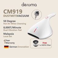 [Local Set] Deroma Deerma CM919 Dust Mite Vacuum Cleaner Bed UV-C Ray Light/P Suction/Vibration/Heat 4in1 Upgraded CM800