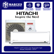 Hitachi 1.5HP Royal Wall Mounted Split Type Full DC Inverter Aircon RAS/RAC-15HT/HTP