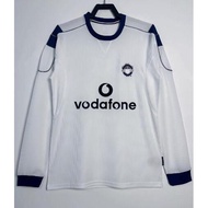 #M 00-01 Away Retro Long Sleeve Soccer Jersey MCU Football #BECKHAM