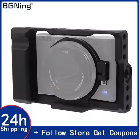RX100 Camera Cage for Sony RX100 III IV V VI VII Camera Vlog Stabilizer 1/4 3/8 Mount for RX100 M3 M