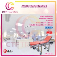 Emergency Ambulance Patient Stretcher Foldable Portable Transfer Bed Medical Homecare Double Fold | 