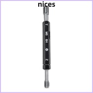 NICES Thread Plug Gauge, Hex Handle 6H Tolerance Measurement Hand Tool, Precision M6*1.0 Double Ends