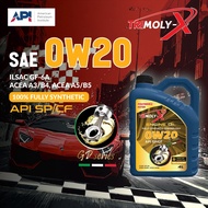 TRIMOLY-X GP SERIES 0W20 ESTER FULLY SYNTHETIC ENGINE OIL SP/CF 4L Car Lubricant Minyak Hitam Minyak