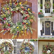 Texas Wild Garland Spring Summer Garland Front Door Simulation Dried Flower Garland Plant Preserved 