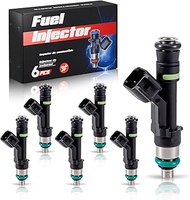 ENA Set of 6 Fuel Injector Compatible with Ford Lincoln Mercury Fusion Zephyr Milan V6 3.0L 2006 200