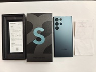 香港行貨,有單,極新綠色SAMSUNG s22 ultra s22u 512GB，有盒有正本買機單