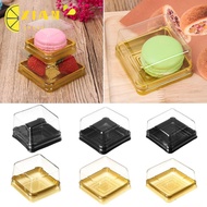 XIANS 50Sets Square Moon Cake China Mid-Autumn Festival Multi Size Christmas DIY Cupcake Packaging Packing Box