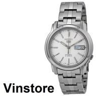 [Vinstore] Seiko 5 SNKL75 Automatic Stainless Steel Strap White Dial Men Watch SNKL75K SNKL75K1