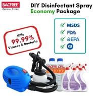 BACFREE D.I.Y Disinfectant Spray Economy Package with CIO2 Kills 99.99% Viruses, Bateria & Germs