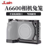 Sangkar Kamera JLwin untuk Sony A6600 Kes Bingkai Pelindung Logam Tanpa Cermin A6600 Sangkar Kamera