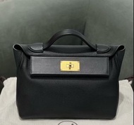 Hermes 2424 bag 黑金小號