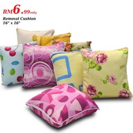 READY STOCK Cushion Assorted 16" x 16" Pillow Cushion Home Decor ,40CMX40CM NON-REMOVALcushion+cover