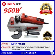 KEN-9810 KEN ELECTRIC ANGLE GRINDER SILIM BODY 950W 220V - 4" (100mm) KEN 9810
