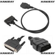 HANIRAY OBD2 to DB25 Main Cable, 59.06in150cm Universal Diagnostic Extension Cord, Replaceable Male 