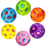 6 Pack of Moon Space Bouncy Balls、Children's Bouncy Ball、High Elasticity Ball、Jumping Galaxy Ball、Su